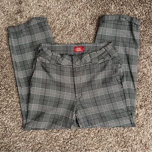 Dickies Black and Gray Checkered Pants